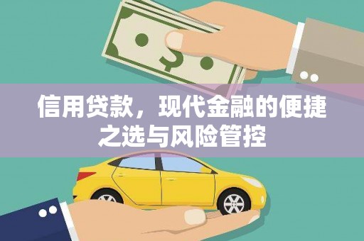 三峡信用贷款，现代金融的便捷之选与风险管控