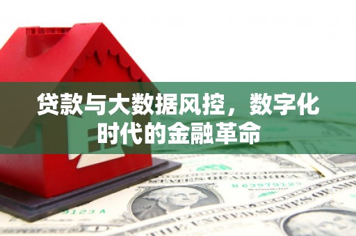 三峡贷款与大数据风控，数字化时代的金融革命