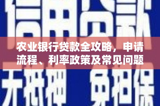 三峡农业银行贷款全攻略，申请流程、利率政策及常见问题解析