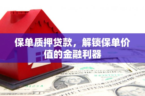 三峡保单质押贷款，解锁保单价值的金融利器