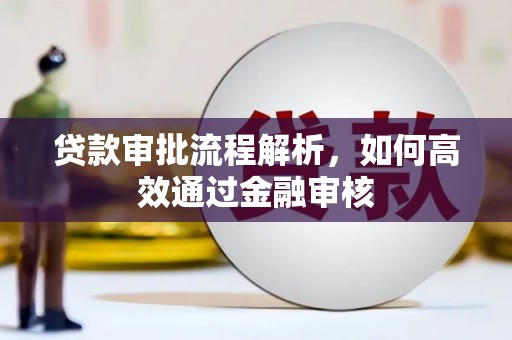 三峡贷款审批流程解析，如何高效通过金融审核