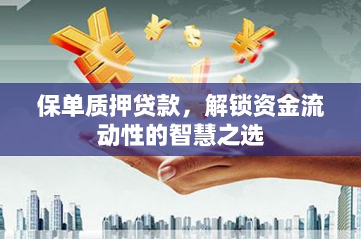 三峡保单质押贷款，解锁资金流动性的智慧之选