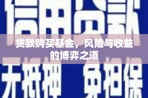 三峡贷款购买基金，风险与收益的博弈之道