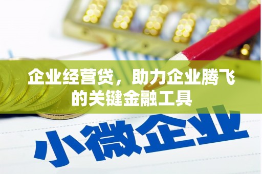 三峡企业经营贷，助力企业腾飞的关键金融工具