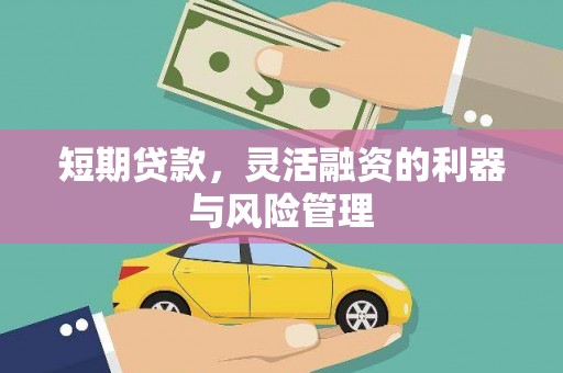 三峡短期贷款，灵活融资的利器与风险管理