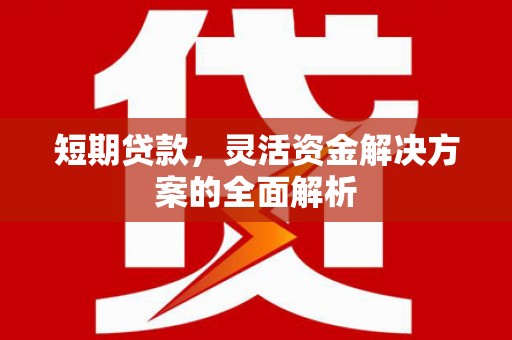三峡短期贷款，灵活资金解决方案的全面解析