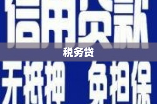 三峡税务贷