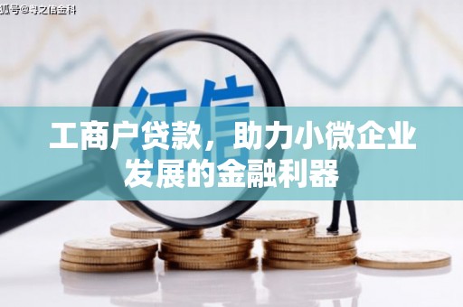 三峡工商户贷款，助力小微企业发展的金融利器