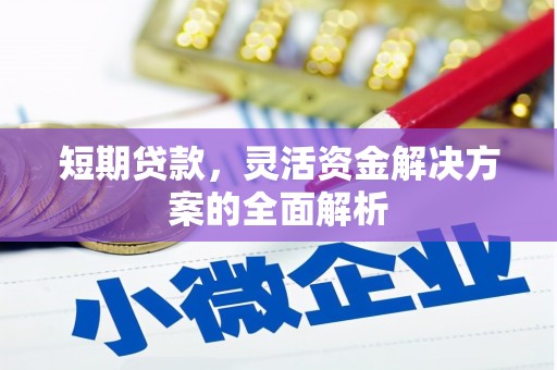 三峡短期贷款，灵活资金解决方案的全面解析