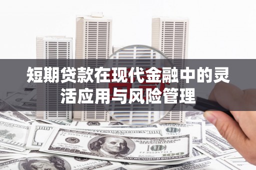 三峡短期贷款在现代金融中的灵活应用与风险管理
