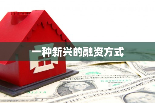 三峡一种新兴的融资方式